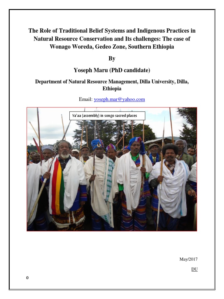 Gedeo Culture and Resource Conservation | PDF | Conservation Biology ...