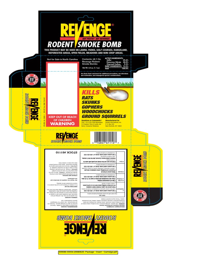 Rodent Smoke Bomb Kills Download Free PDF San Joaquin River Soil