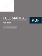 Full Manual: UBD-M8500