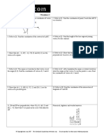 Year 11 Coordinate Geometry Worksheet 2