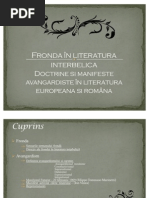 în literatura interbelica