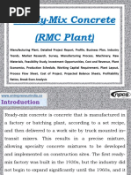 Download Ready-Mix Concrete RMC Plant Manufacturing Plant Detailed Project Report Profile Business Plan Industry Trends Market Research Survey Manufacturing Process Machinery Raw Materials Feasibility Study Investment Opportunities Cost and Revenue Plant Economics Production Schedule Working Capital Requirement Plant Layout Process Flow Sheet Cost of Project Projected Balance Sheets Profitability Ratios Break Even Analysis by Ajay Gupta SN353388387 doc pdf