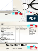 Morning Report: Department of Internal Medicine