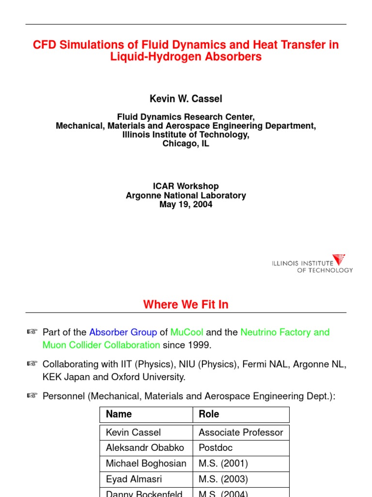 CFD Simulations of Fluid Dynamics and Heat Transfer in LiquidHydrogen