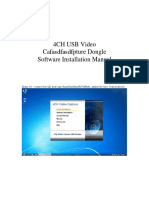 4CH USB Video Ca Fasdfasdfpture Dongle Software Installation Manual