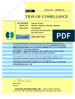 Verification of Compliance: Sporton Lab