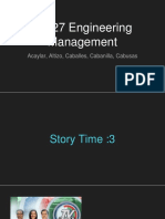 ES 27 Engineering Management: Acaylar, Altizo, Caballes, Cabanilla, Cabusas
