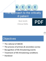 ABCDE Approach To The Critically Ill Patient - Nick Smith