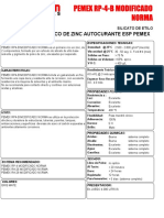 PEMEX RP-4-B MODIFICADO NORMA PRIMARIO INORGANICO DE ZINC
