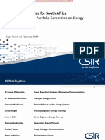 CSIR Electricity Scenarios For RSA CSIR PCEnergy Feb2017