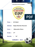 Monografia El FutbolL FUTBOL Bryan