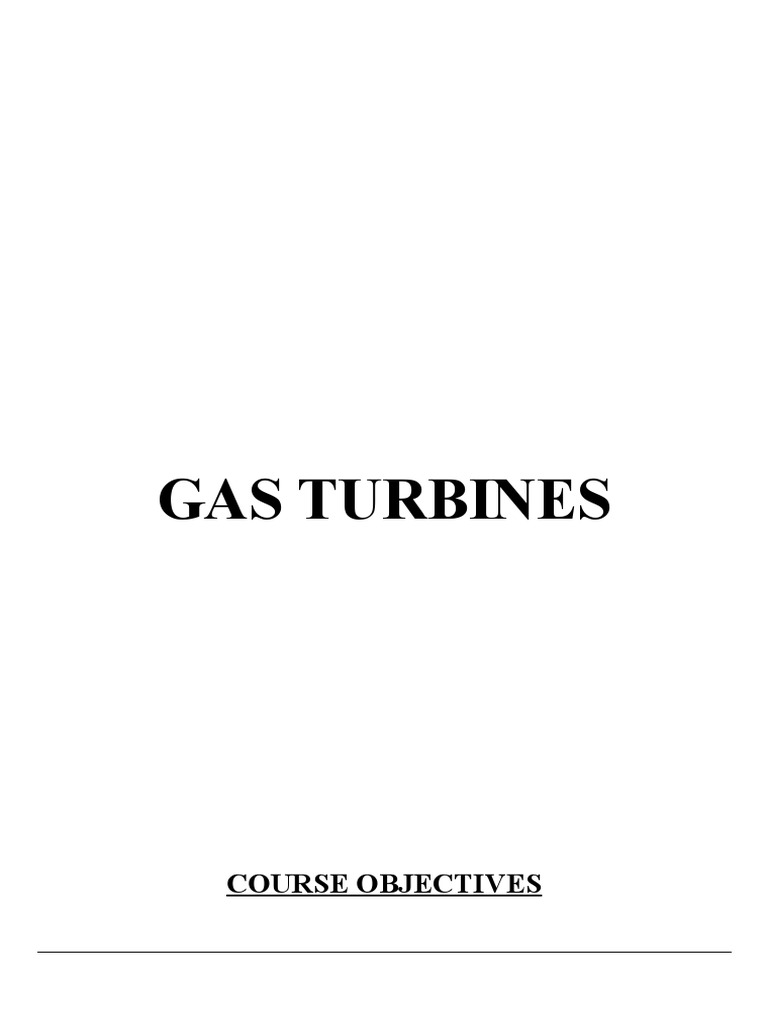 Gas Turbine Pdf Gas Turbine Gas Compressor
