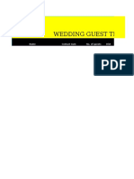 Wedding Guest Tracker: Name Contact Num No. of Guests Diet