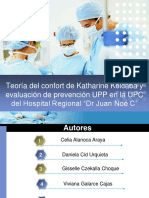 Teoria Del Confort de Katharine Kolcaba y Evaluacion de Prevencion UPP en La UPV Del Hospital Regional DR Juan Noe