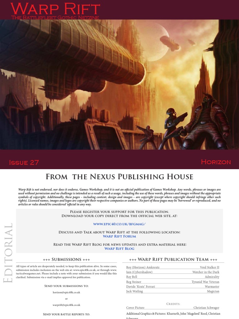 Warp Rift 27 | PDF | Cruiser | Battleship
