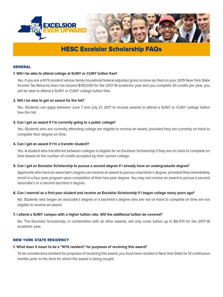 Hesc Excelsior Faq | PDF | Course Credit | Higher Education