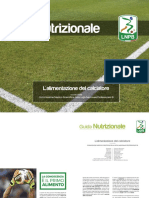 Guida Nutrizionale - L'alimentazione Del Calciatore