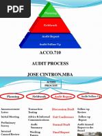 ACCO.710 Audit Process Jose Cintron, Mba: Planning