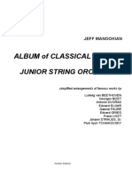 ALBUM of CLASSICAL THEMES For The Junior String Orchestra PDF