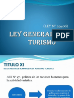 LEY GENERAL DEL Turismo