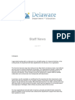 Delaware Dept of Education Reorganization July 2017 