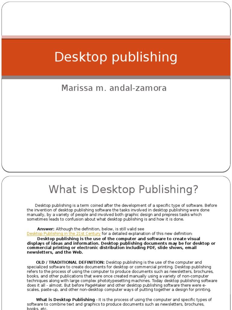 Understanding Desktop Publishing Basics | PDF | Page Layout | Publishing