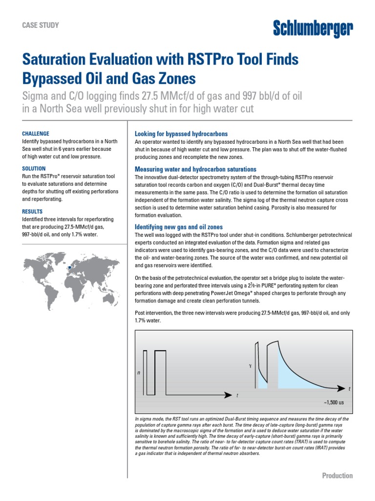 Saturation Evaluation With Rstpro Tool Finds Bypassed Oil and Gas Zones PDF Petroleum