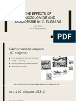 The Effects of Temozolomide and Talazoparib in C. Elegans: Ariel Moore Dr. Jill Bargonetti Lab