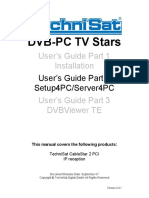 DVB-PC TV Stars: User S Guide Part 1 Installation