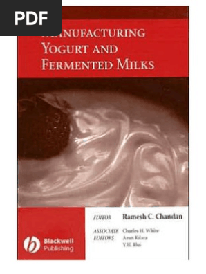 Manufacturing Yogurt And Fermented Milks Pdf Yogurt Dairy
