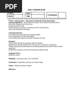 Daily Lesson Plan Form 3 Jun 2017