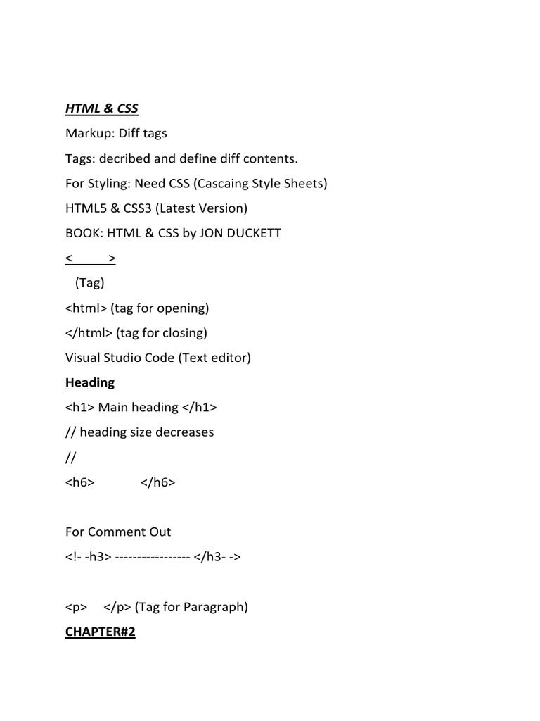 HTML & CSS: Heading | PDF | Cascading Style Sheets | Html