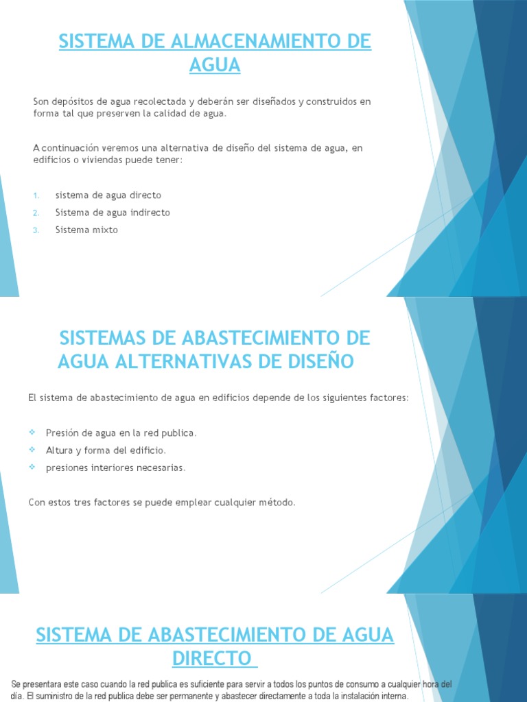 Almacenamiento de Agua Grupo 7 | Tanques | Red de abastecimiento de agua