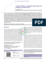 Assessment of Salivary Calcium, Phosphate, Magnesium, PH, And Flow Rate