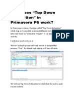 How Does “Top Down Estimation” in Primavera P6 Work-khuong
