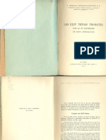 Les XXIV Theses Thomistes, Pour Le 30e Anniversaire de Leur Approbation - Garrigou-Lagrange, Reginald, O.P