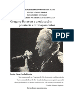 Gregory Bateson e A Educação: Possíveis Entrelaçamentos