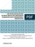 The Peculiar Relations Between Brazilian Amazonian Shamanism and Ethnographic Translation