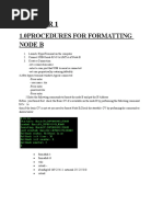 1.0procedures For Formatting Node B