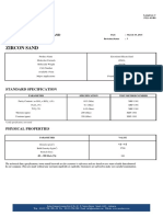 Zircon Sand Specification