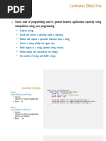 O Create Code of Programming Used in General Business Applications Especialy String Manipulation Using Java Programming