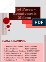 Diet Pasca Hematesis Melena