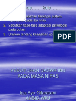 KEBUTUHAN DASAR IBU PADA MASA NIFAS.ppt