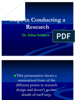 Steps in Conducting A Research