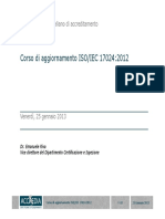 Corso Di Aggiornamento ISO-IEC 17024-2012 - E. Riva