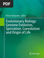 Pierre Pontarotti Eds. Evolutionary Biology Genome Evolution, Speciation, Coevolution and Origin of Life