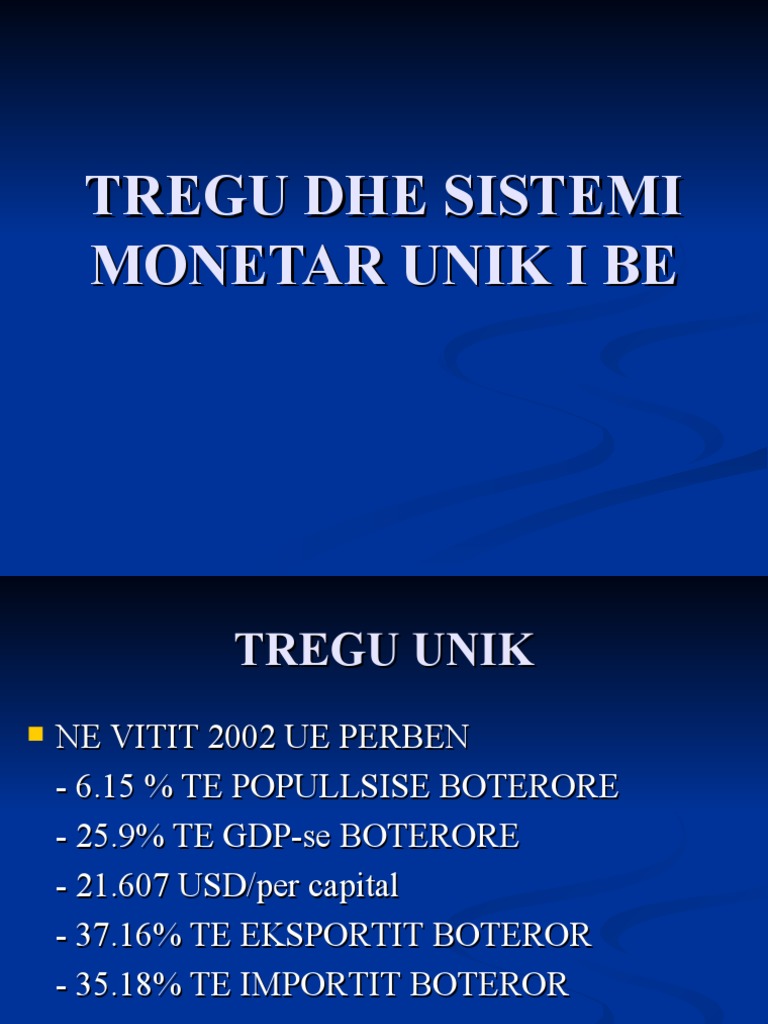 Tregu Monetar Europian | PDF