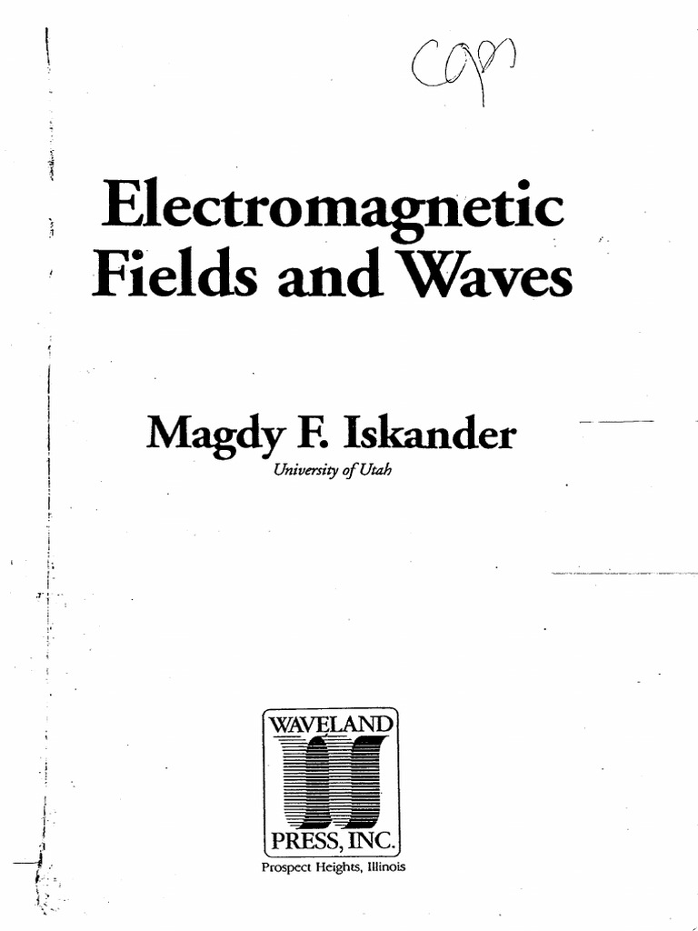 ELECTROMAGNETIC FIELDS AND WAVES MAGDY F ISKANDER PDF intelligence overview