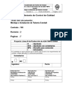 PC-EE-003 Procedimiento de Montaje e Instalación de Tubería Conduit. Rev(2)