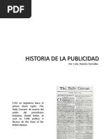 Historia de La Publicidad 